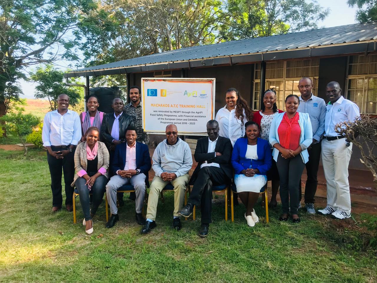 A group photo with RCMRD staff and the county Ministry of Agriculture and Livestock Development -Machakos Analysis Validation Exercise held in Machakos County