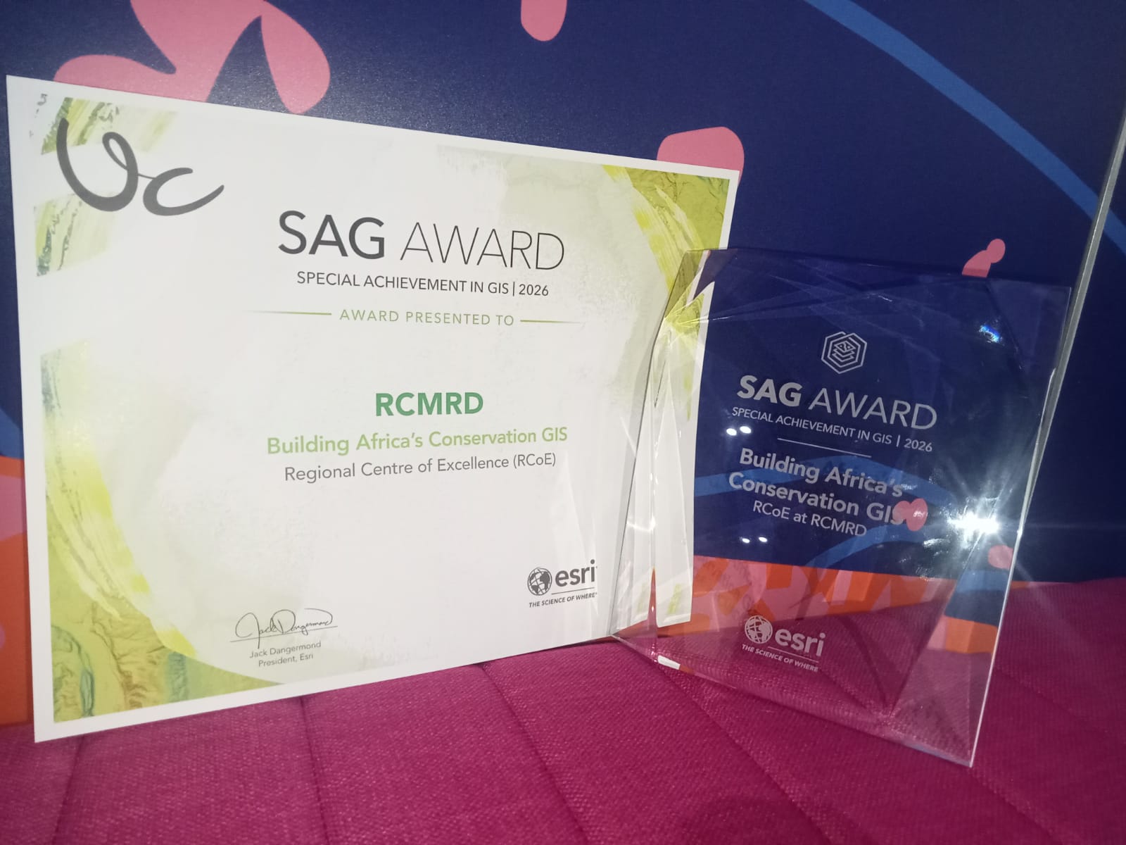 RCMRD Wins Award for Geospatial Innovation in Conservation